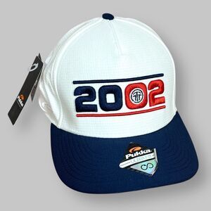 Talking Rock Ranch Golf Hat Snapback Cap White Embroidered 2002 Moisture Wicking